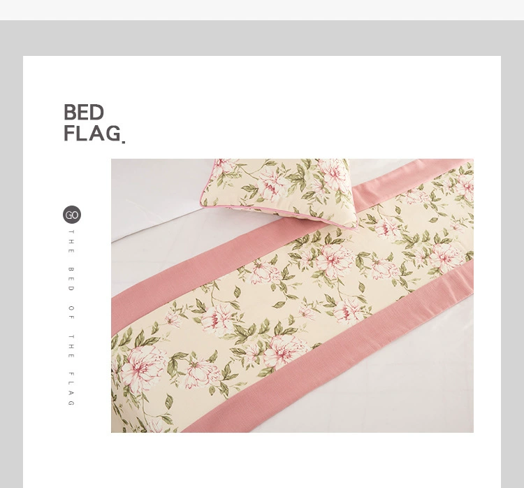 Khách sạn cao cấp khăn trải giường giường ngủ sang trọng giường Mỹ cờ giường đuôi pad giường bàn cờ tùy chỉnh - Trải giường