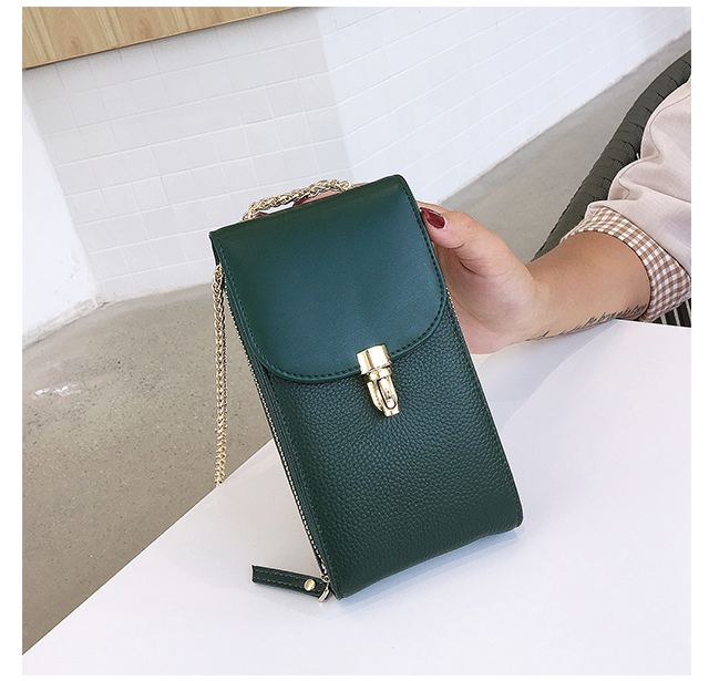 Túi đựng điện thoại di động nữ túi đeo chéo mini 2019 mới mùa hè túi da nữ đa chức năng dọc túi điện thoại di động - Túi điện thoại túi để điện thoại