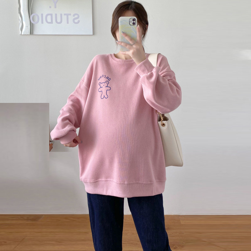 Pregnant Woman Spring Dress 2022 New Blouses Fashion Spring And Autumn Money Loose Large Size Code Long Sleeve T-shirt Spring Casual Blouse Jacket