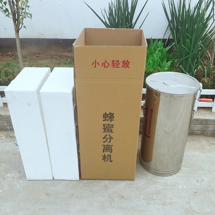товар из китая 装50斤蜂蜜 定做加大38cm桶加厚不锈钢手动摇蜜机封闭齿轮打糖机