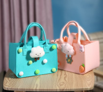 Cartoon felt pack new cute handbag bag hundred days banquet with gift candy children