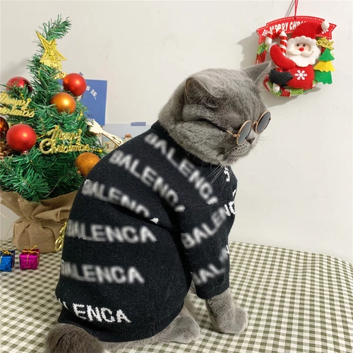 C Положение в рэп -мире ~ Чистая красная прилива для домашних собак и кошек Delosa Fall and Winter Сделайте теплый милый маленький молочный свитер кошки