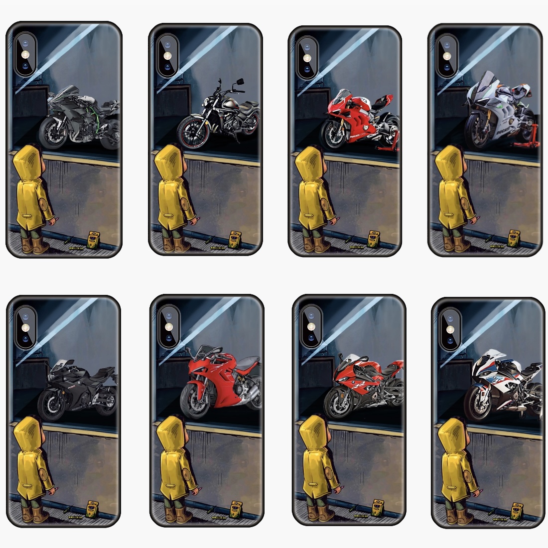 Kawasaki h2 locomotive Dokadio's mobile phone protective shell suitable for Apple xs12pro11 Huawei p30 Xiaomi 9