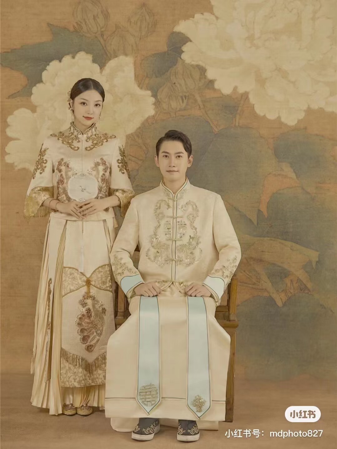 Ancient One New Green Curtain Like Cloth Painting Photography Treasure Wedding painting Artisan Style Improvised Cotton Background Cloth Custom