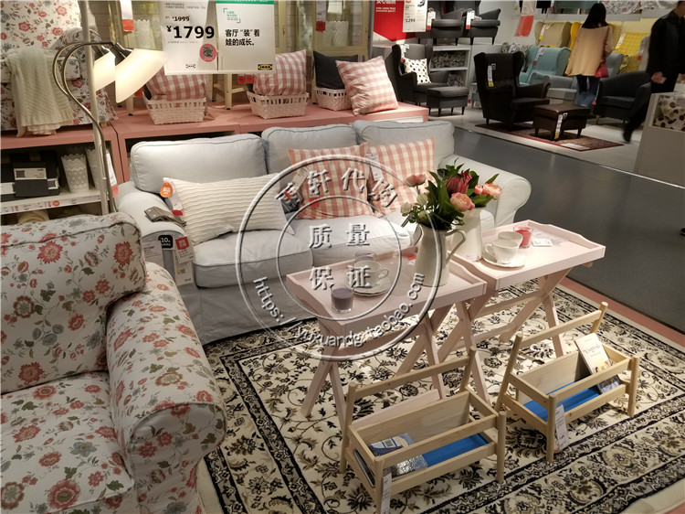 IKEA nội địa mua ghế sofa vải ba chỗ EKTORP - Ghế sô pha ghế sofa da bò nhập khẩu