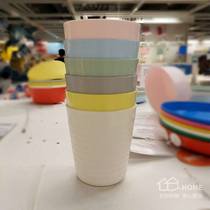 IKEA domestic Kalas childrens cup color anti - fall cup student cup color plastic cup 6 pieces