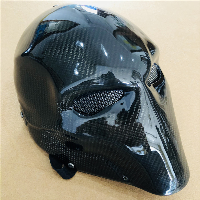 Green Arrow with the same carbon fiber mask carbon fiber death knell mask car friends party modification shop display helmet decoration