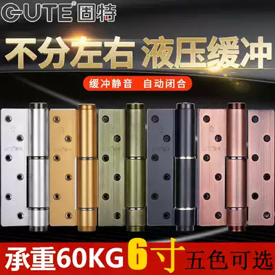 Gute background wall invisible hinge Hydraulic hinge with damping buffer spring door closer Wooden door hardware accessories