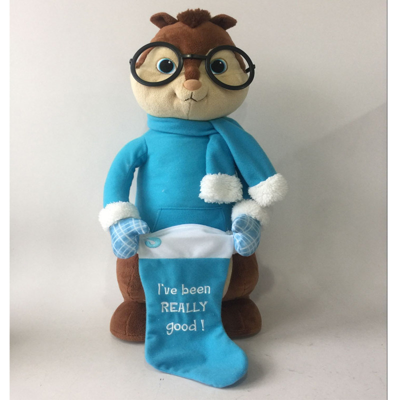 Rat-to-flower chestnut Simon Sheriff Simon Hedo Alvin Mao suede Toy toy doll Special Gift Christmas presents