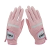 Găng tay golf chuyên nghiệp dành cho nữ Găng tay golf Pink Microfiber Pink GOG