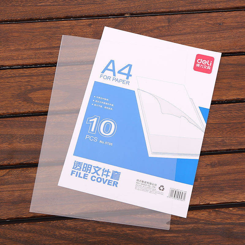 10 able transparent monolithic clips single sheet clip L type folder protection information clip Two-page clip