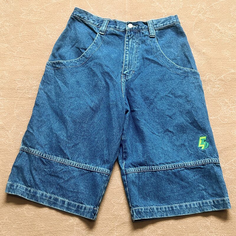 Foreign Trade Vintage Men's Denim Capri Pants