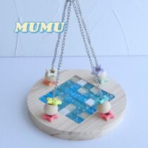 Tiger Peony Peony Mysterious Cockatoo Pet Birds Nibbling Wood Toy Autumn Thousands Birds Cage Sub accessories Decorative Cooling Platform