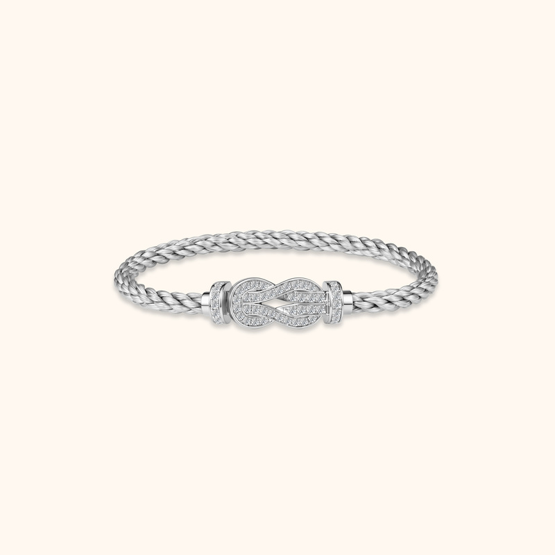 Karamen 18K Gold Chance Infinie Series Eight-Treasure Buckle Bracelet Full of Diamonds, Luxurious Gift for Girlfriend Karamen 18K Gold Chance Infinie Series Eight-Treasure Buckle Bracelet Full of Diamonds, Luxurious Gift for Girlfriend