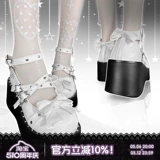 SuperPink Original Lolita [Star Falling] Punk Y2K Горячая девочка густая единственная круглая голова одиночная обувь для женщин