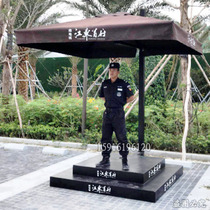 Outdoor security guard booth Platform Sales office image Concierge guard platform Door guard duty station Guard platform security pavilion Parasol