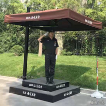 Platform guard booth Security booth Outdoor sales office Real estate image Standing guard Property security duty guard booth Parasol