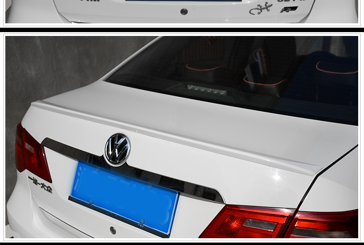 1316 Cắt đuôi Jetta mới với nướng kết thúc Đuôi thể thao Jetta mới mà không cần đấm và cố định cánh gió để trang trí cánh gió ô tô