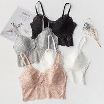 Real Silk Harness Bra Integrated Wrap Chest Type Underwear Vest Type of Breasted Breast large breasted bra No steel ring bra thinner