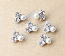 Imitation pearl diamond button hand seam Japanese sweater decoration buckle cardigan sweater button shirt pearl button shirt pearl button collar buckle