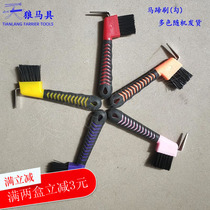 Special offer plastic handle horseshoe brush brush hoof hook hoof trimming tool stable horse cleaning Sirius harness horseshoe hook