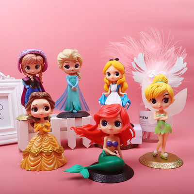 Snow White Cake Decoration Belle Elf Flower Fairy Princess Series Aisha Frozen Beautiful Girl Ornament