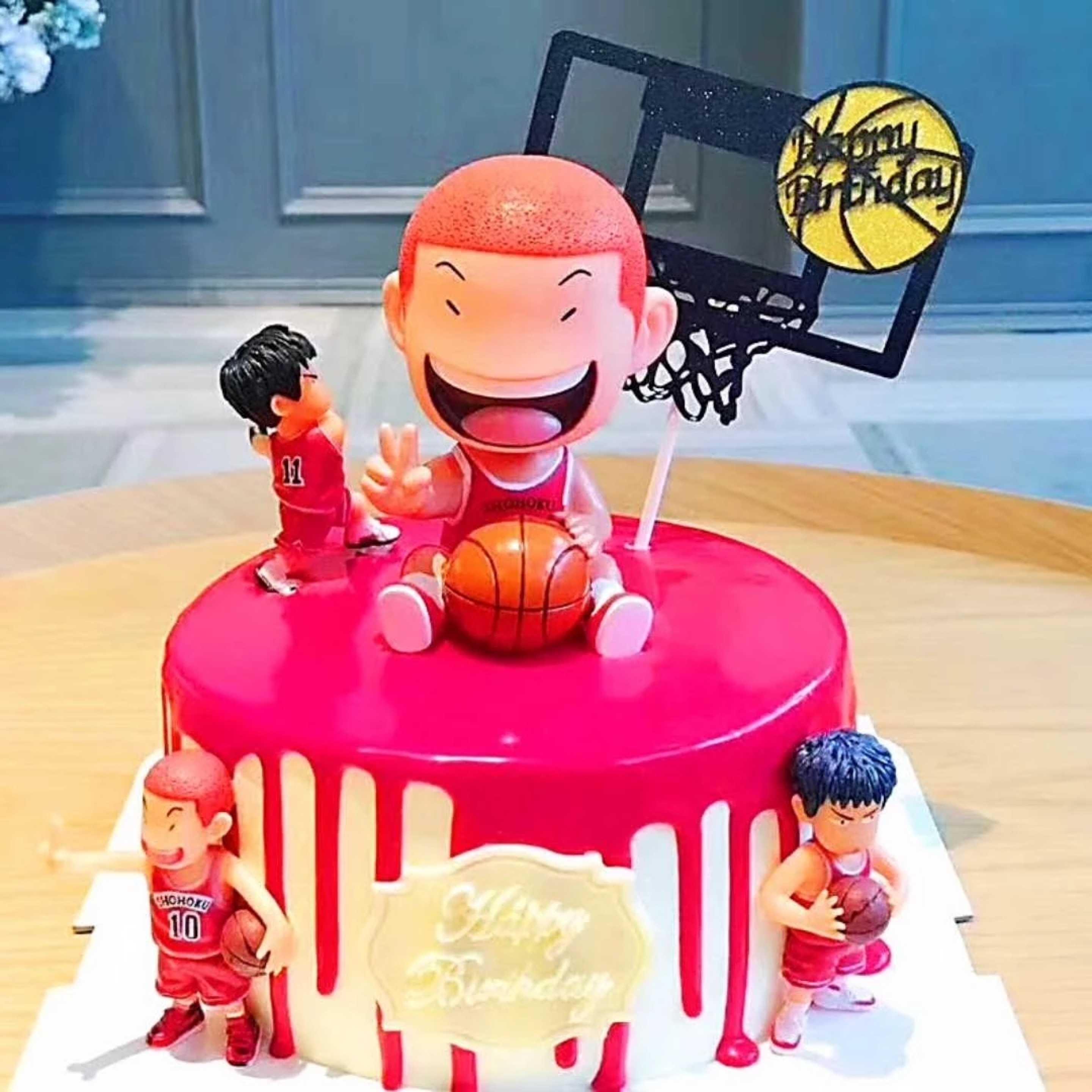 Dunk Basket Master Series Cake Swing Piece Decorated Cherry Wood Flower Dau Stream Sichuan Maple Ecstasy Creative Sweet Table Accessories