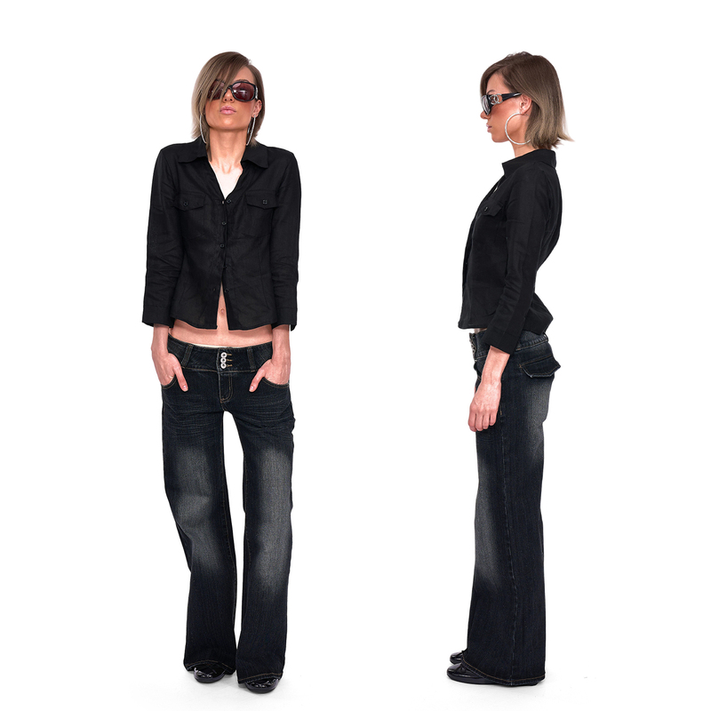 No Info Wisdom and Independence as a Bond Linen Long-Sleeve Slim-Fit Pocket V-Neck Slimming Black Gray Shirt for Women No Info Wisdom and Independence as a Bond Linen Long-Sleeve Slim-Fit Pocket V-Neck Slimming Black Gray Shirt for Women