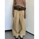 VWHUshowroom popular Maillard wear crisp loose straight pants casual overalls khaki