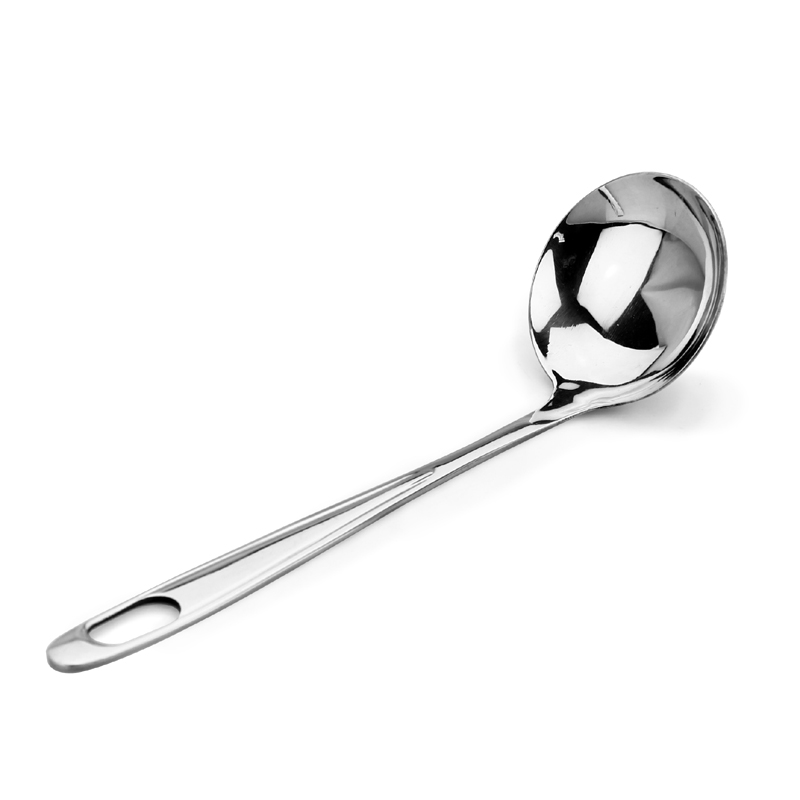 Stainless steel small soup spoon oil spoon hot pot spoon soup spoonful with spoon in soup spoon small congee spoon