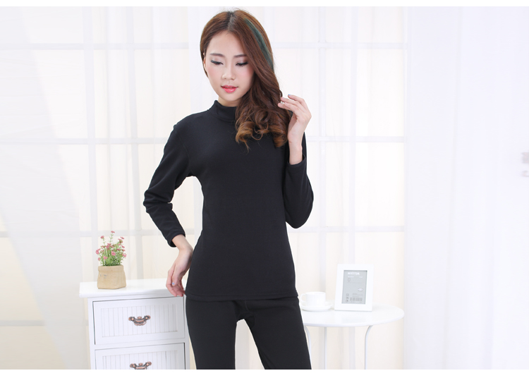 Nữ trung niên và người già đồ lót ấm mẹ cộng với nhung dày cỡ lớn trong cổ cao mùa đông ấm áp phù hợp với quần áo dài quần dài đồ lót nữ