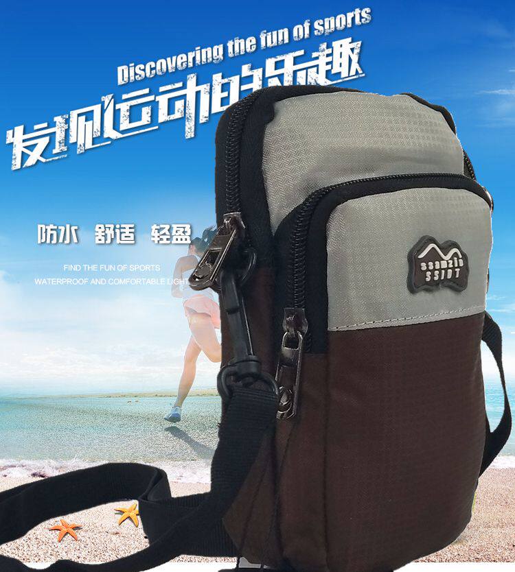 Korean version large capacity single shoulder bag small satchel multifunction purse phone bag key bag carry-on lighter containing bag