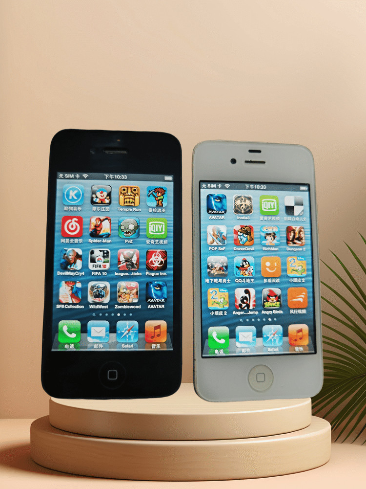 Iphone4S Genuine Apple 4S Unlocked Student and Elderly Backup Camera Game Console Old System 6.1.3