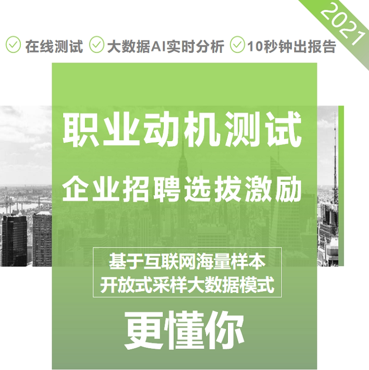 Inch Xin Occupational Motivation Test Occupational Risk Test Work Motivation Value Test Talent Assessment System