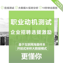 Chunxin career motivation test Career risk test Work motivation Value test Talent assessment system