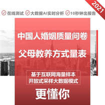 Parents Family upbringing test Marriage quality questionnaire evaluation test Relationship psychological evaluation scale