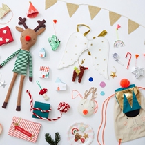 British meri meri childrens Christmas dress hair accessories balloon blowing roll