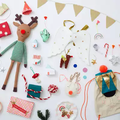 British meri meri children's Christmas dress hair accessories balloon blowing