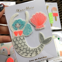 British meri meri clothes fun stickers add childlike fun or fill holes to cover clothes DIY