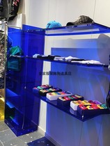 Clothing store acrylic transparent rack shoe bag jewelry display cabinet mens and womens clothing store wire hanging display rack storage rack