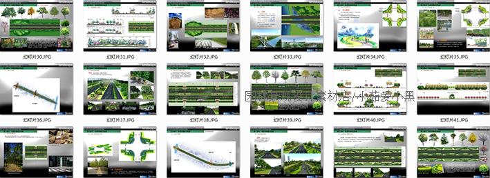 T294城市道路景观绿化设计方案参考案例平面分析效果图素...-9
