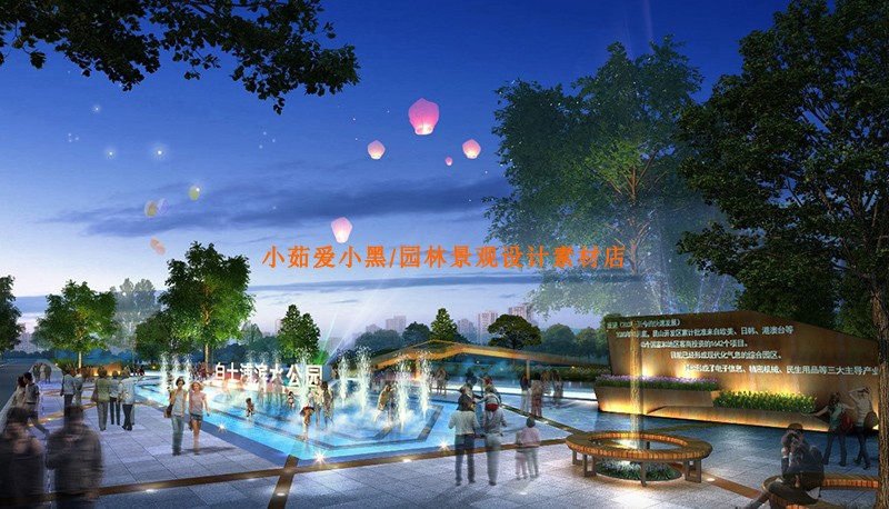T1443 SAW河道滨水绿地公园景观设计方案文本10套平面分析效...-8