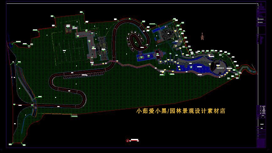 T1311龙湖舜山府小区景观设计方案施工图CAD草图大师SU模型-10