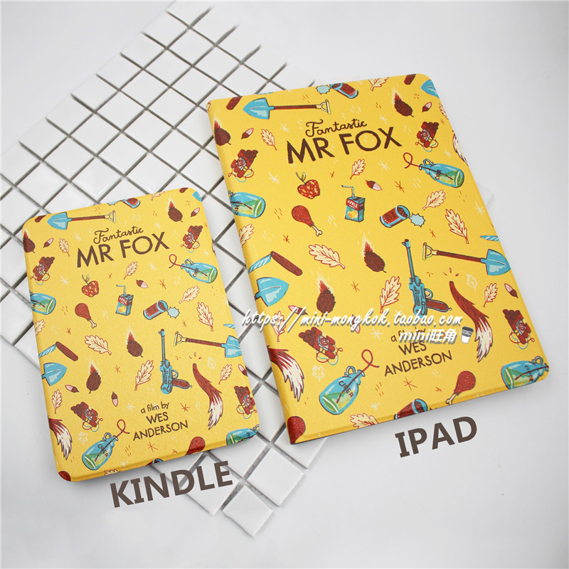 Awesome fox dad applies to ipad2018 fifth generation protective sheath air2 Apple flat 9 7 inches