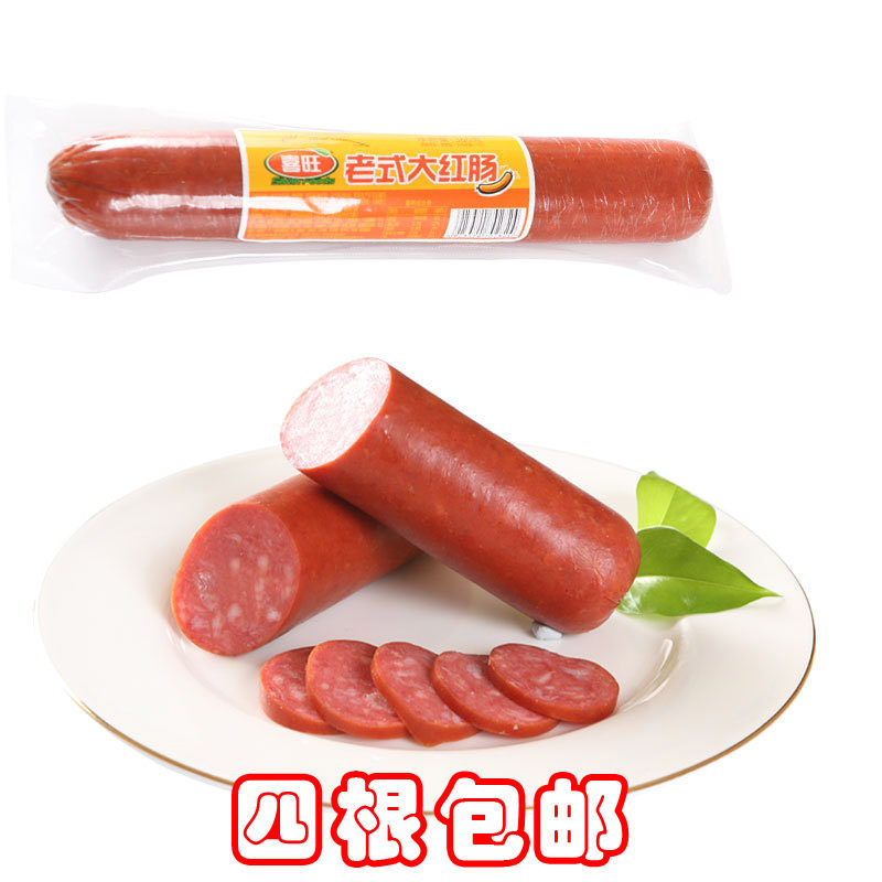 4 tobacco stands Hewan old style large red sausage 360g Fire leg Sausage Lunch Mate Open Bag Ready-to-eat Meat Sausage