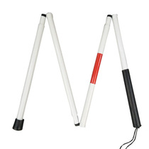 Blind-stick four-fold cane aluminium alloy folding blind stick