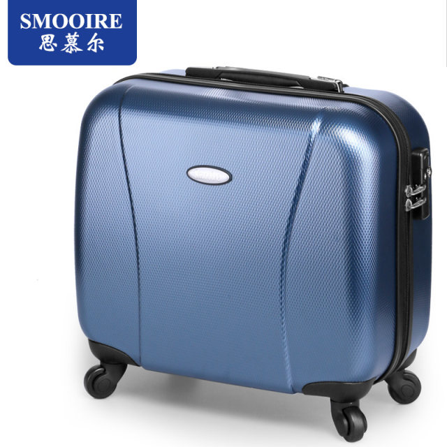 Smuir business boarding case 16-inch trolley case universal wheel aviation suitcase small travel luggage for men and women