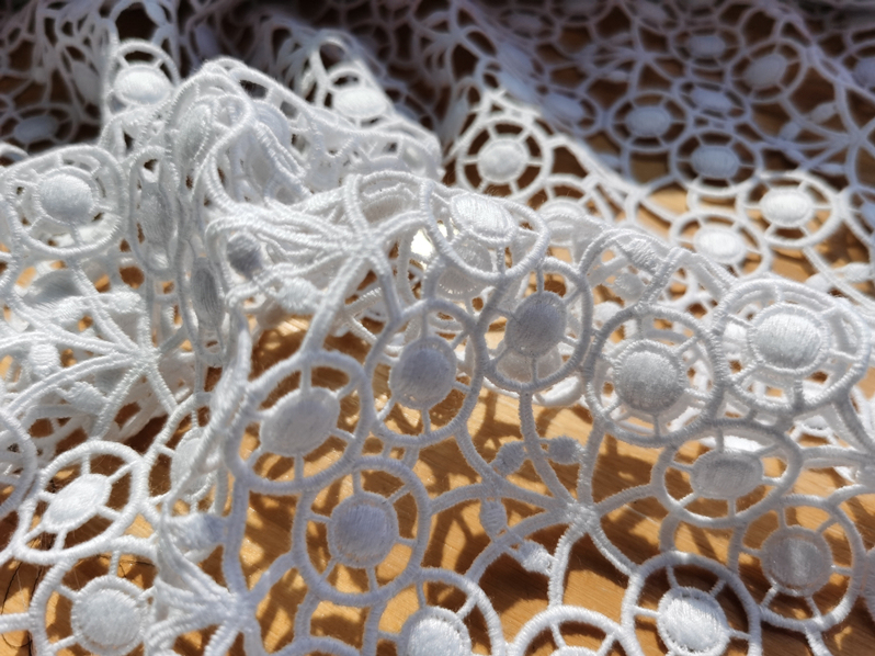 Swiss Imported Heavyweight Exquisite Hollow Lace Dress Fabric Material