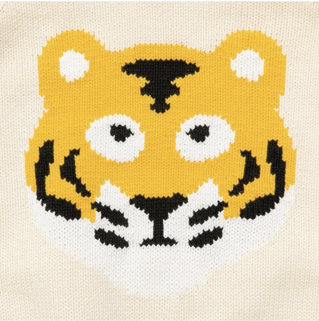 HumanMadeWAG ຂາຍຮ້ອນກາຕູນຍີ່ປຸ່ນ tiger pullover ວ່າງ sweater ຄູ່ຜົວເມຍ sweater versatile