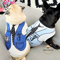 Summer Bago Pharmaine Vest Snow Nery Fat Dog Clothes Chai Dog Kirky T-Shirt Pet Sweatshirt Breathable 2 pieces